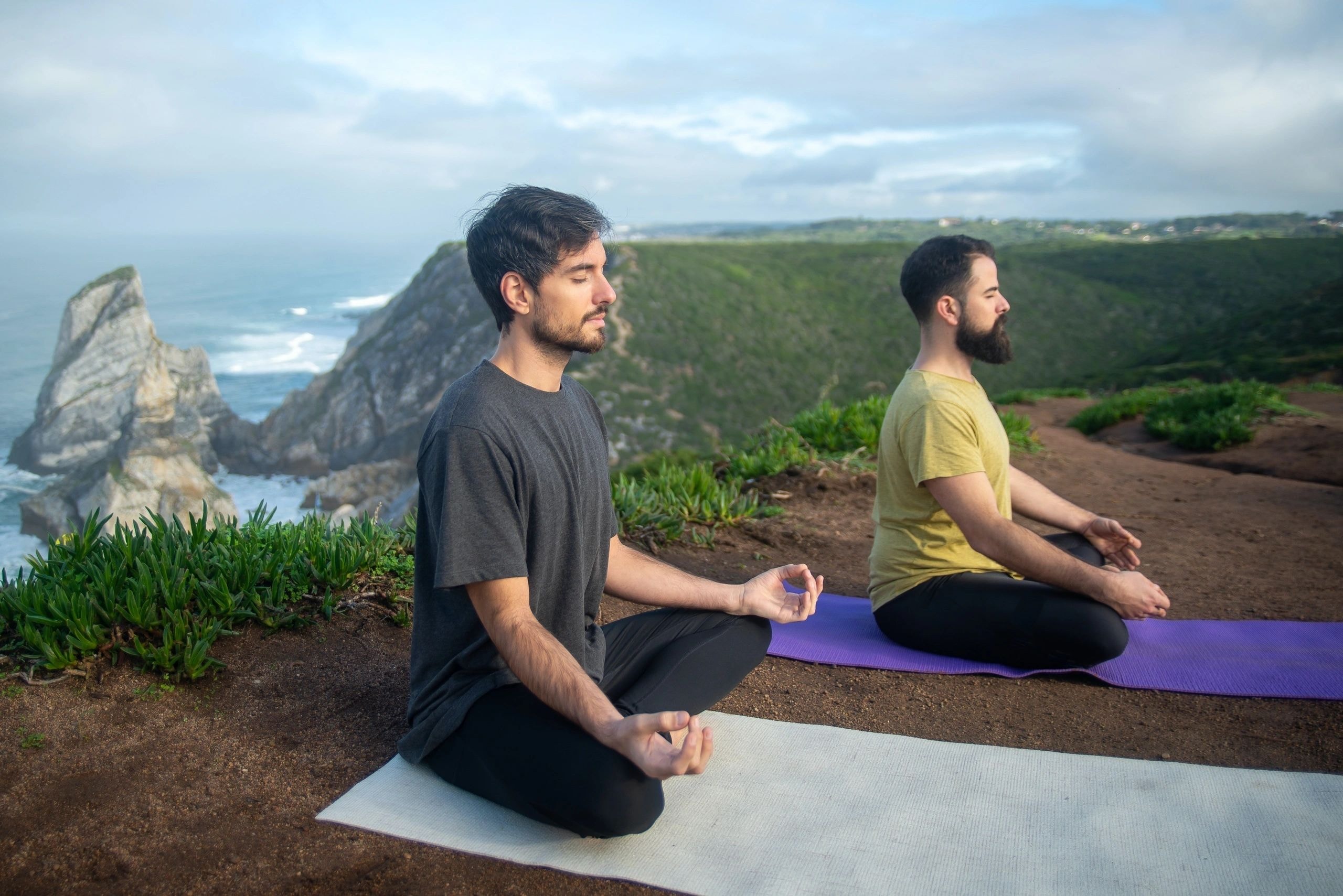 Group yoga class
